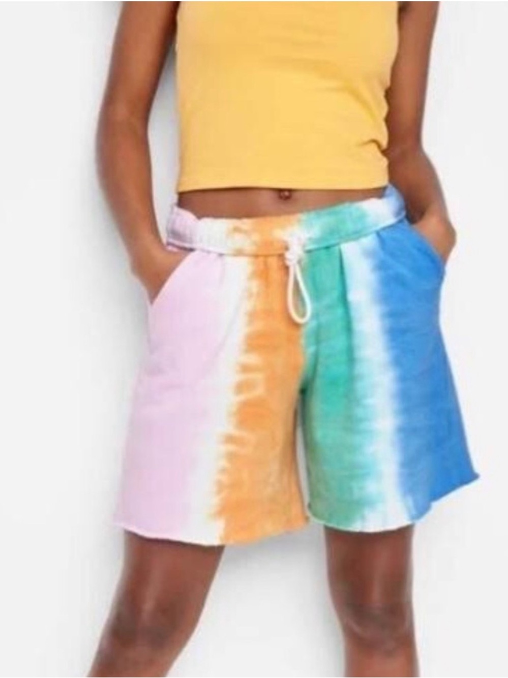 Brand New Wild Fable Tie-Dye Multi Color Women's Drawstring Shorts